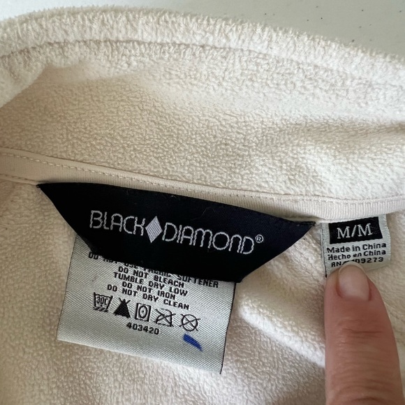 black diamond  full zip  fleece size medium - Picture 9 of 13